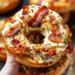 Bacon Cream Cheese Filled Bagels