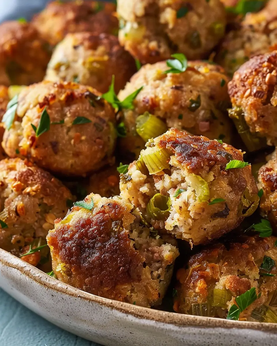 Grandma Dot’s Stuffing Balls: The Best Turkey Bacon Treats to Savor