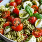 Pesto Caprese Pasta Salad