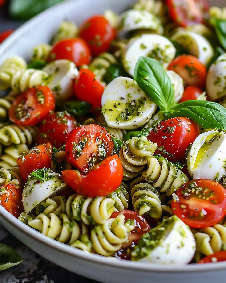Pesto Caprese Pasta Salad: The Best Easy Recipe for Summer Nights
