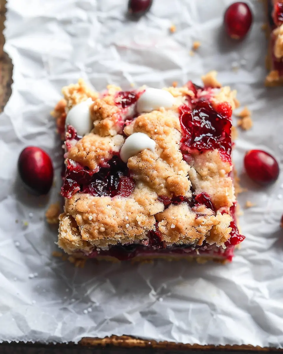 Cranberry Crumble Bars: Easy Homemade Delight for All Occasions