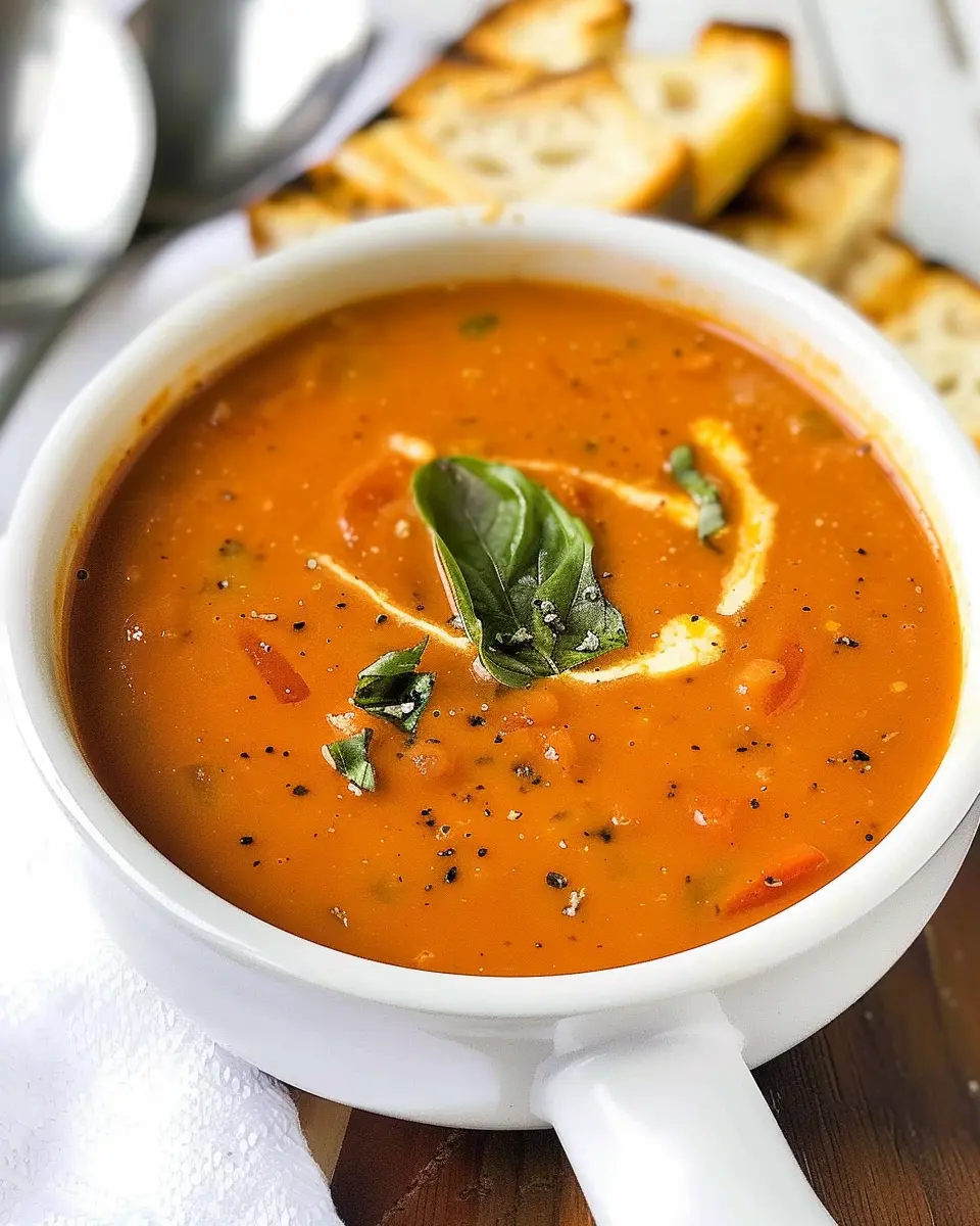 Roasted Tomato Basil Soup