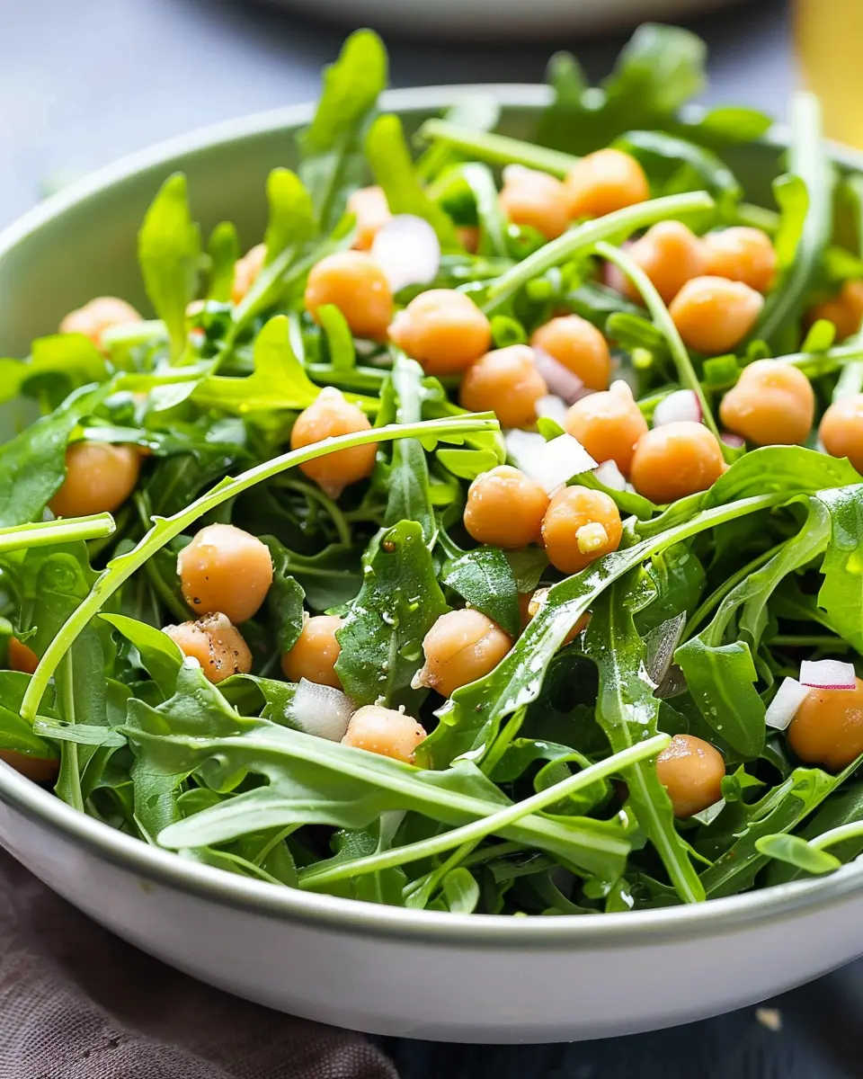 Arugula Chickpeas Salad: A Fresh and Easy Delight for All