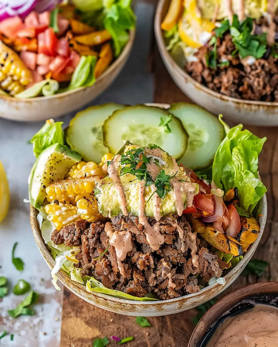 Burger bowls: Indulgent Recipes to Satisfy Your Cravings