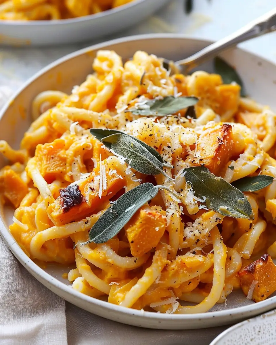 Butternut Squash Pasta with Crispy Sage: A Cozy Comfort Dish