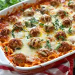 Dump & Bake Cheesy Meatball Casserole