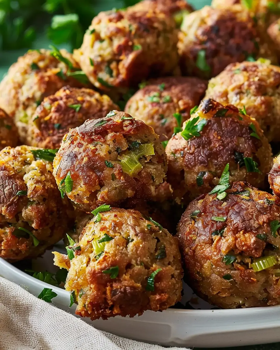 Grandma Dot’s Stuffing Balls: Easy Turkey Bacon Delight at Home