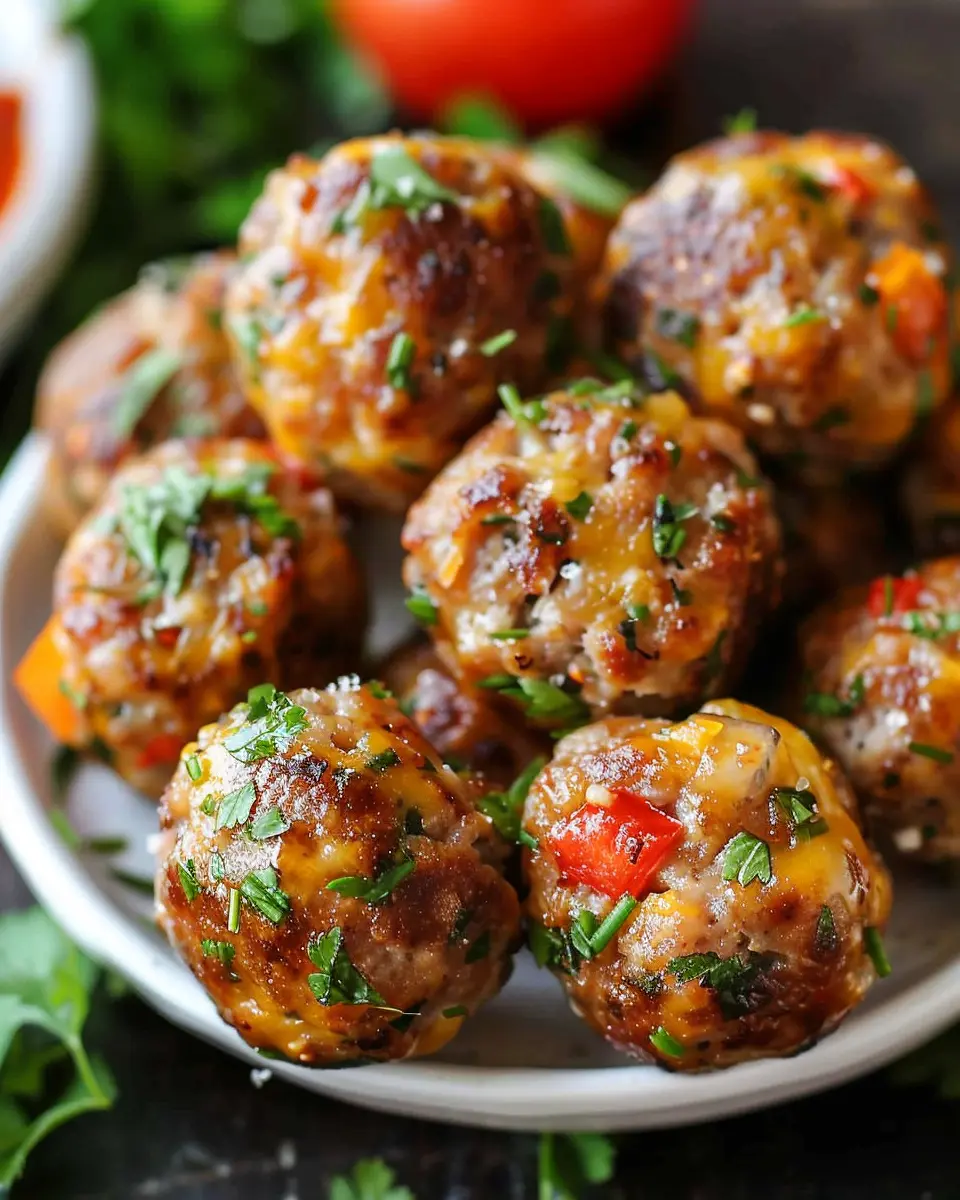 Sausage Balls Made with Turkey Bacon: The Indulgent Snack You Need