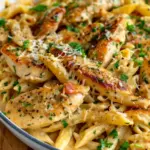 Garlic Parmesan Chicken and Pasta (One-Pan)