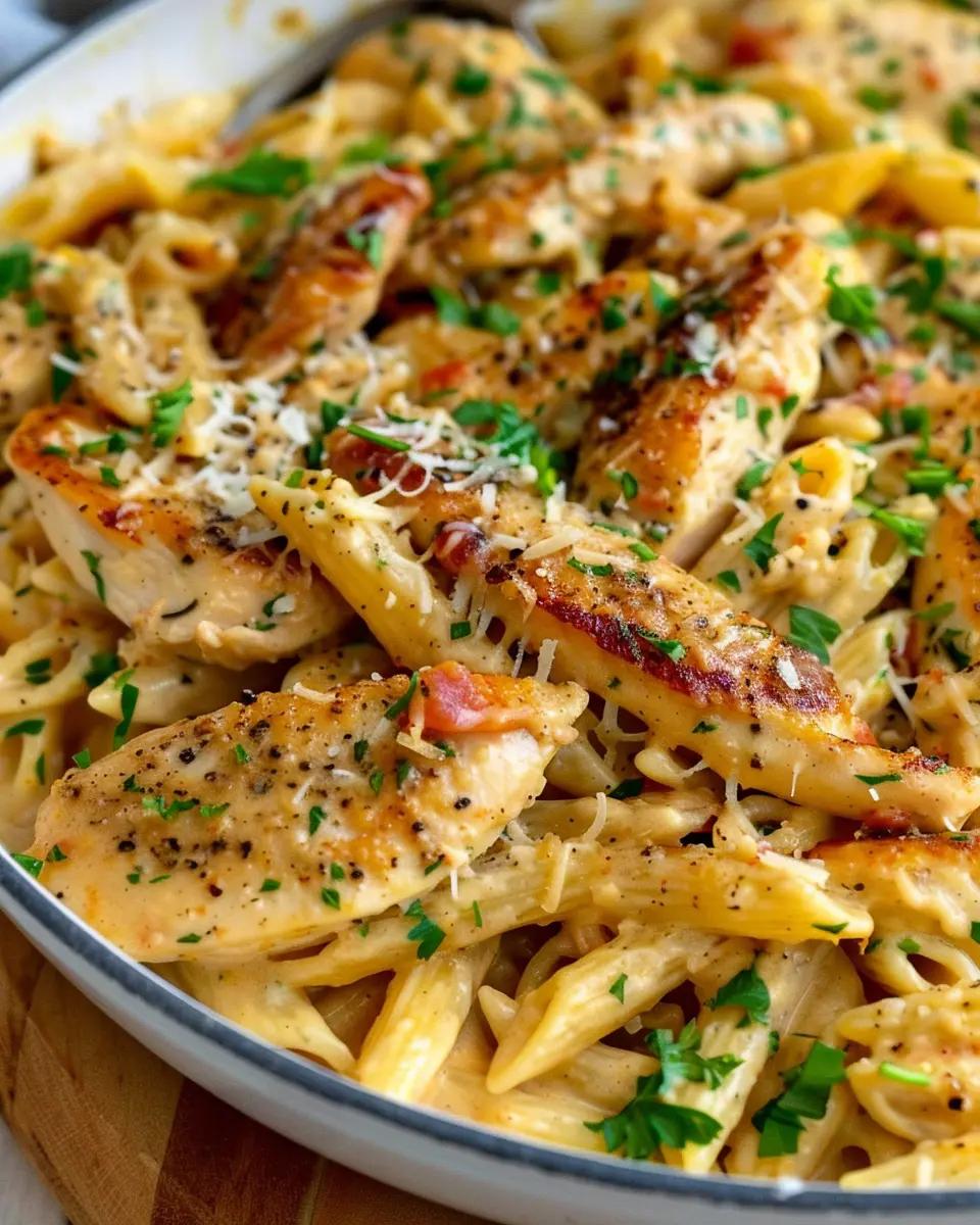 Garlic Parmesan Chicken and Pasta: The Easy One-Pan Delight