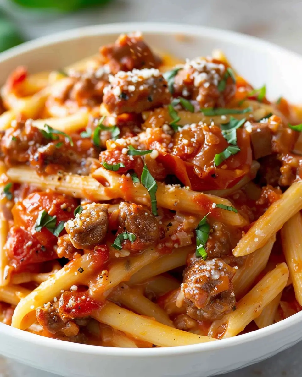 Creamy Sausage and Tomato Pasta: A Comforting Weeknight Delight