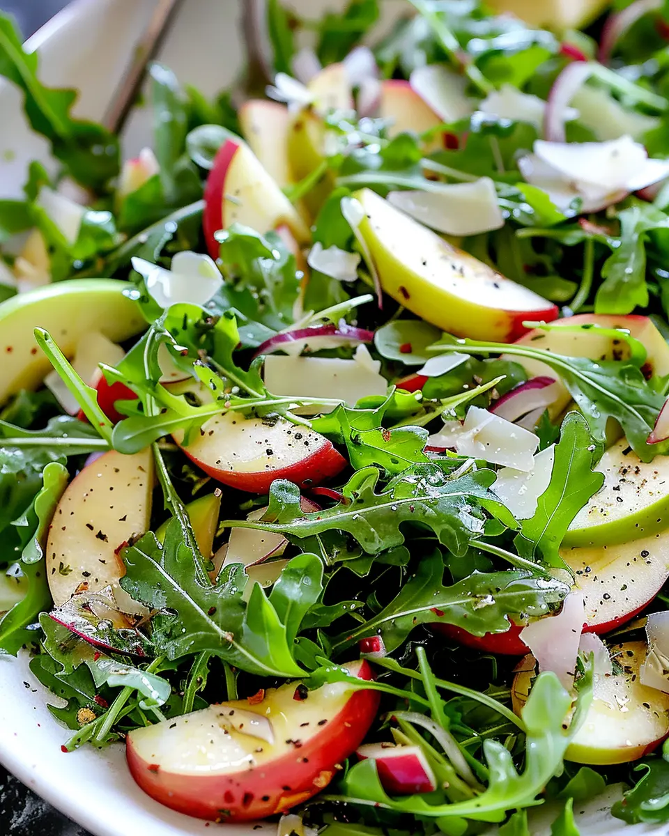 Arugula Salad with Apple &amp; Parmesan: A Refreshing Twist