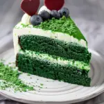 Green Velvet Cheesecake Cake
