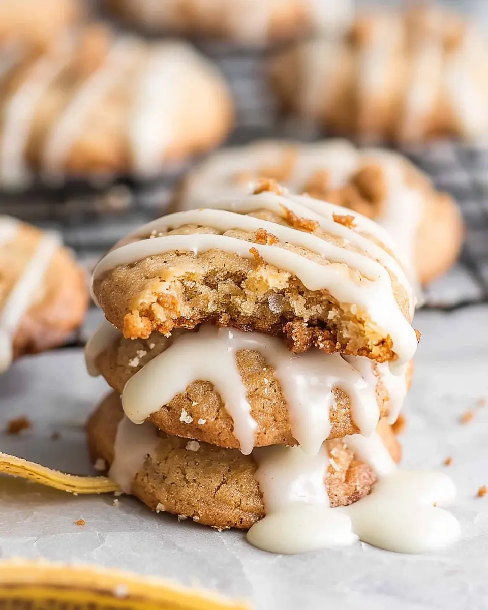 Crumbl Banana Bread Cookies: Indulgent Cream Cheese Glaze Recipe